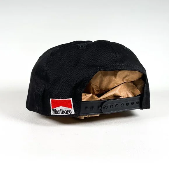 Vintage 90's Marlboro Man Spellout Country Store Cigarette Hat - Picture 4 of 4